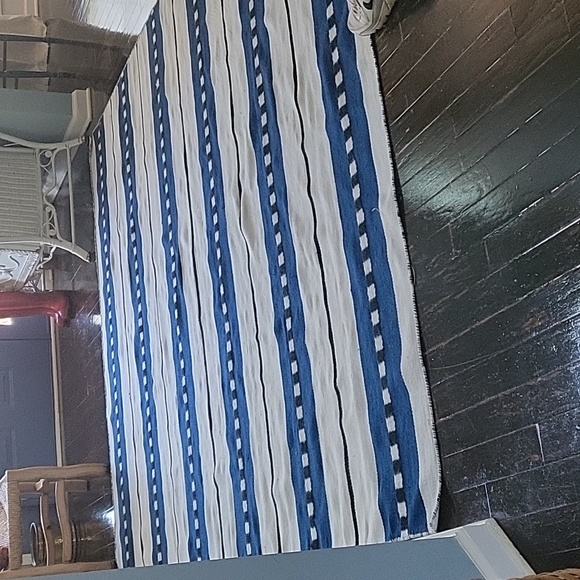 1 Ballard Designs Sorento Performance Rug Blue and White  199 - Picture 2 of 6